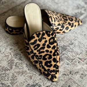 Women's Cole Haan Calf-hair Leopard print mules size 8.5